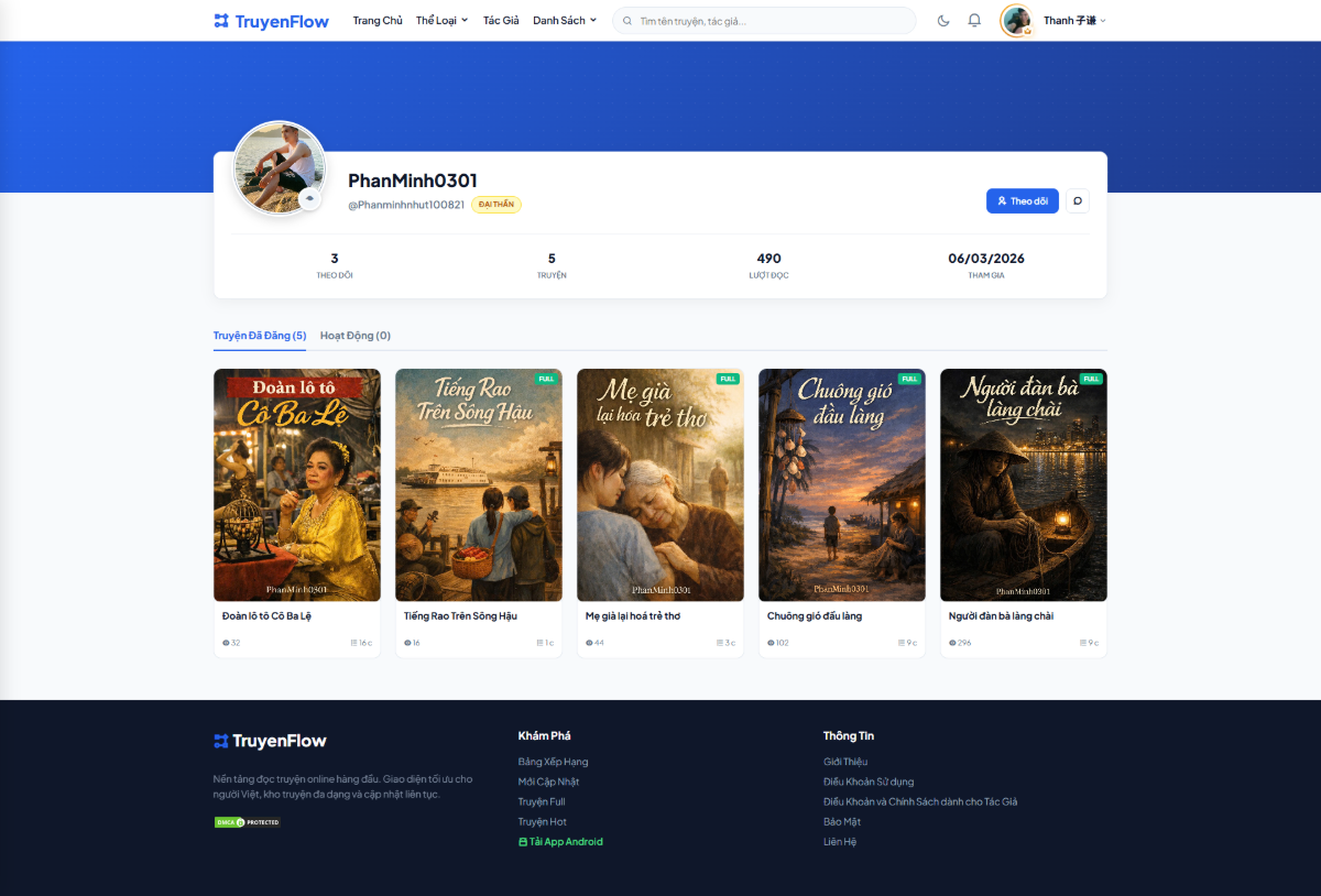 Truyện Flow screenshot