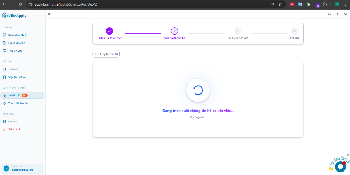 VibeApply screenshot