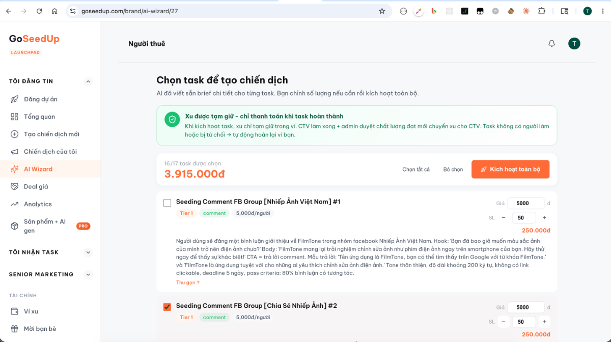 GoSeedUp screenshot
