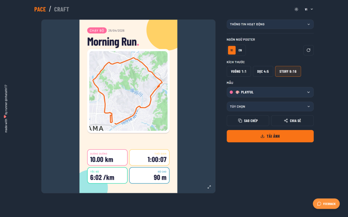 PaceCraft screenshot
