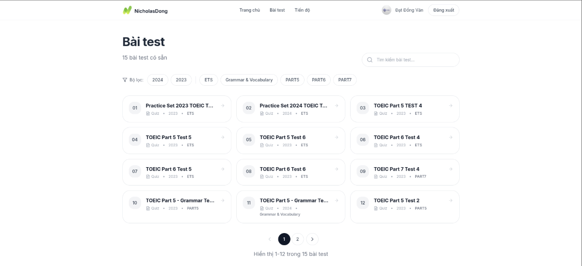 Luyện toeic screenshot