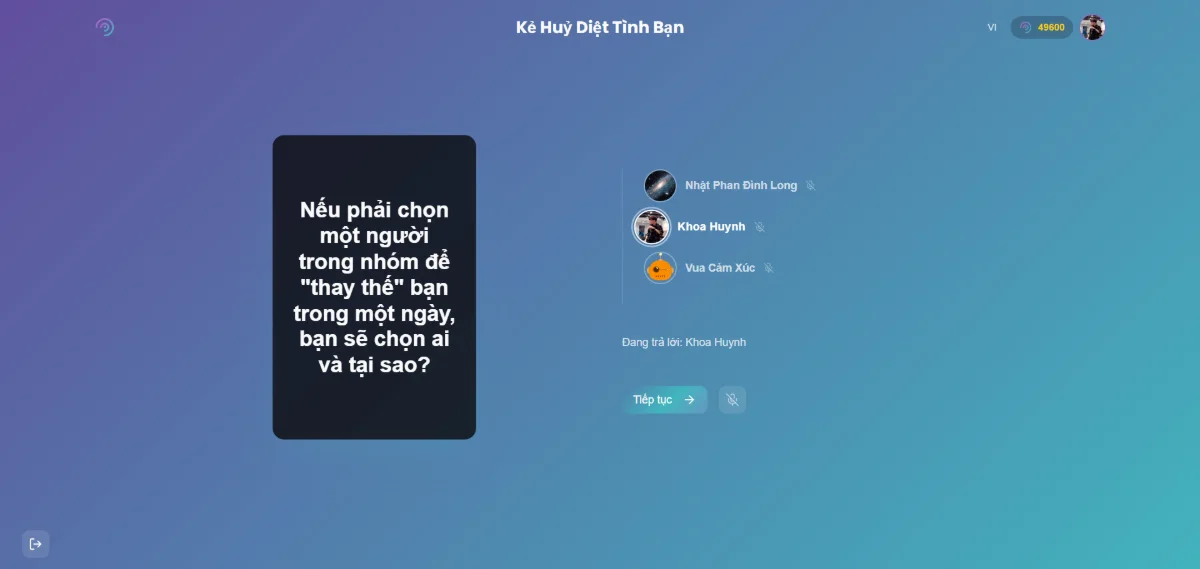 Vibe Card Game screenshot