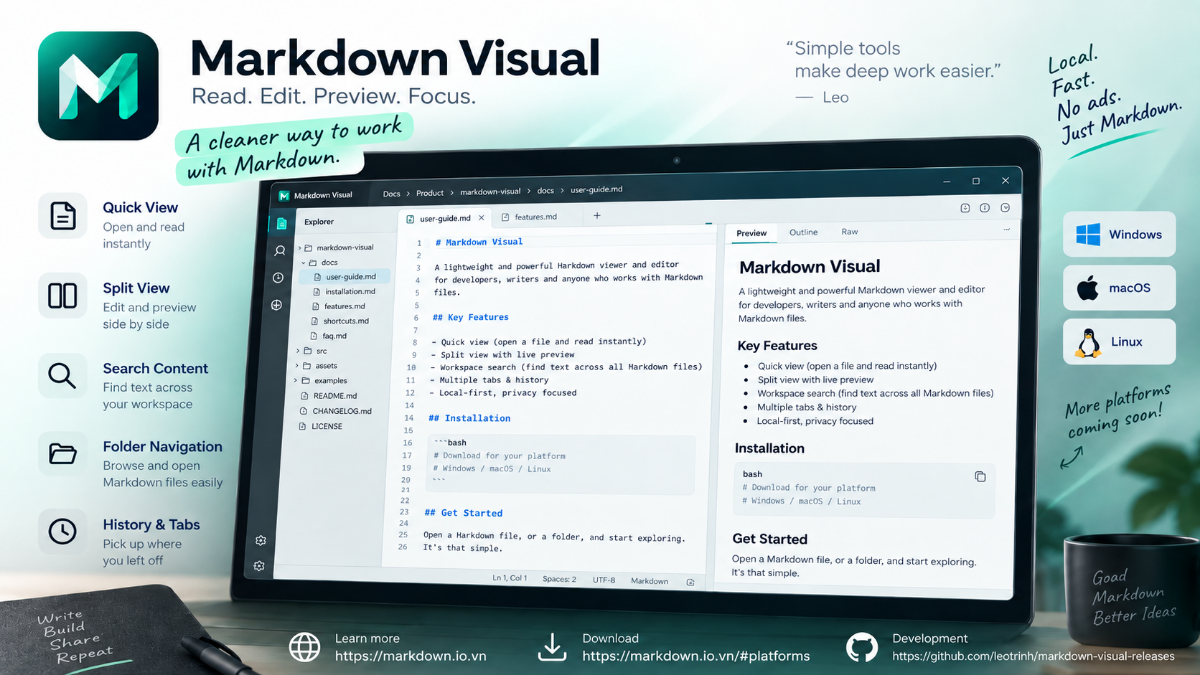 Markdown Visual screenshot