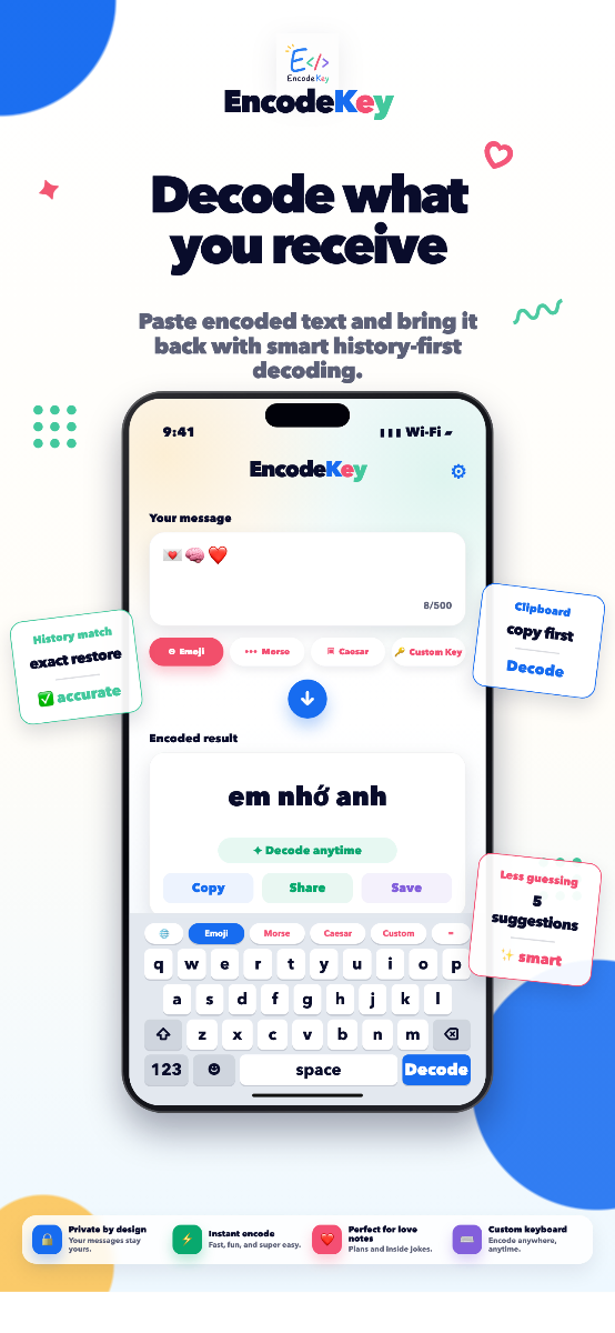 EncodeKey App screenshot