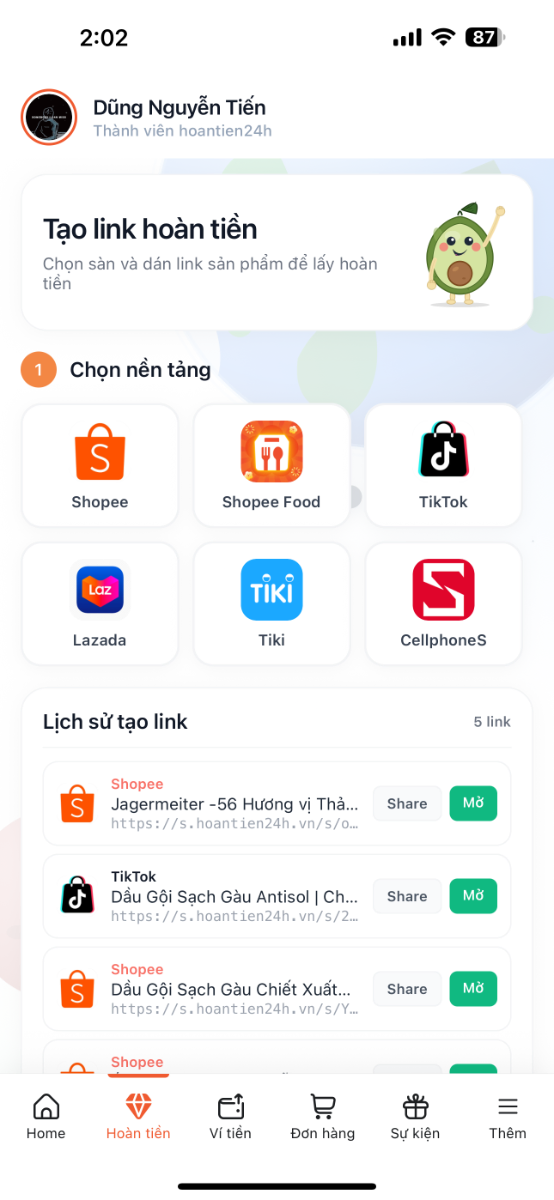 hoantien24h screenshot