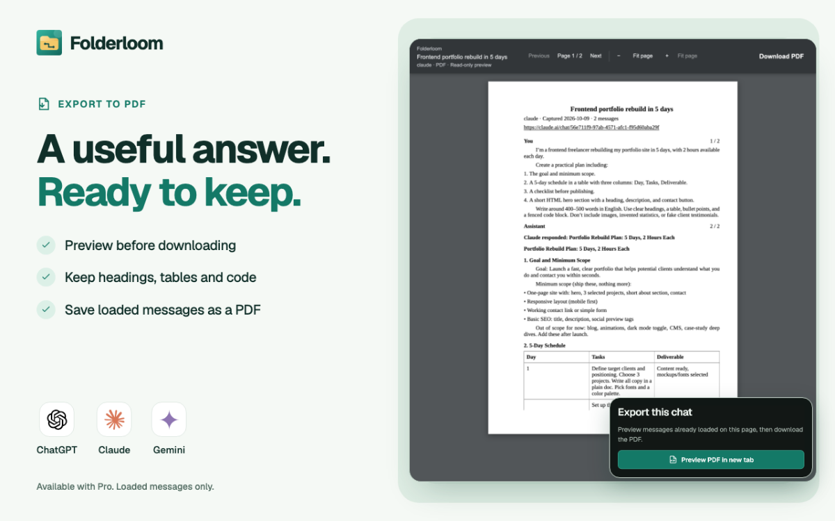 Folderloom screenshot