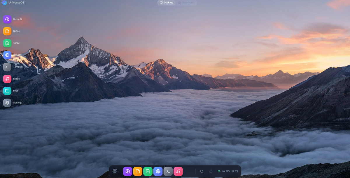 UniverseOS screenshot