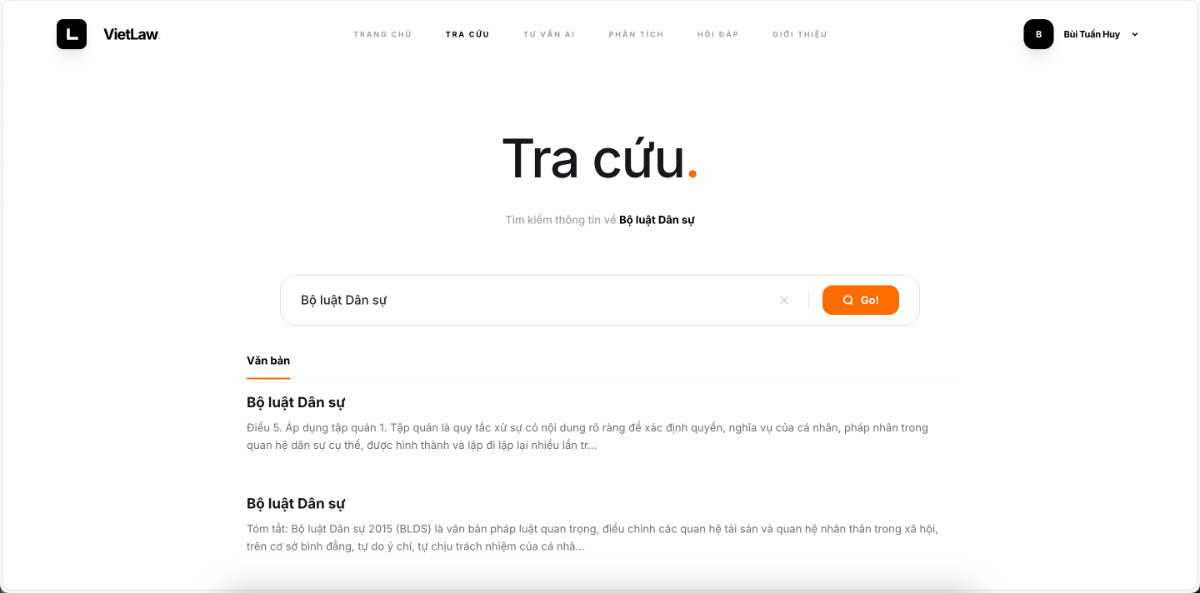 VietLaw AI screenshot