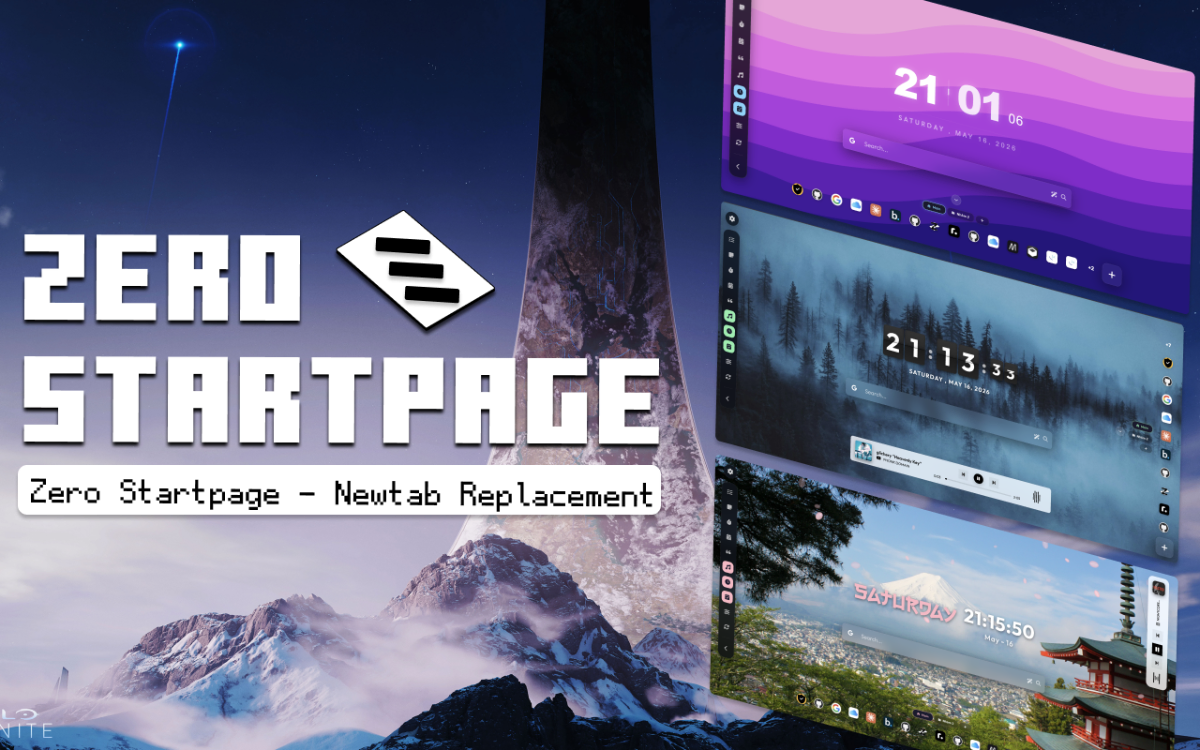 Zero Startpage screenshot