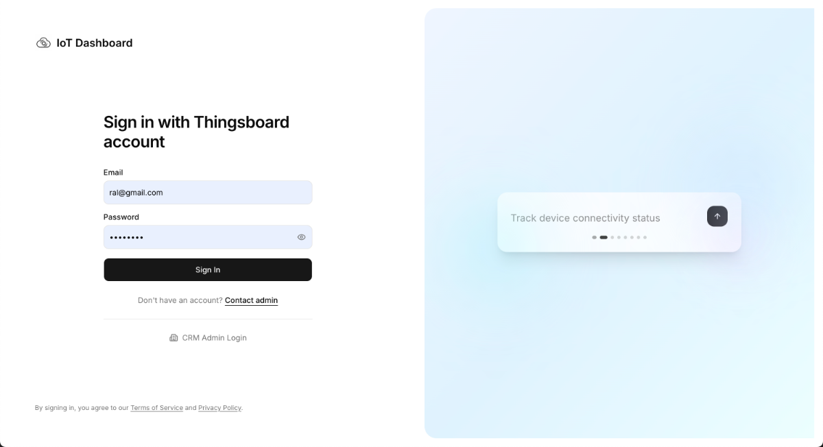 Cospa CRM screenshot
