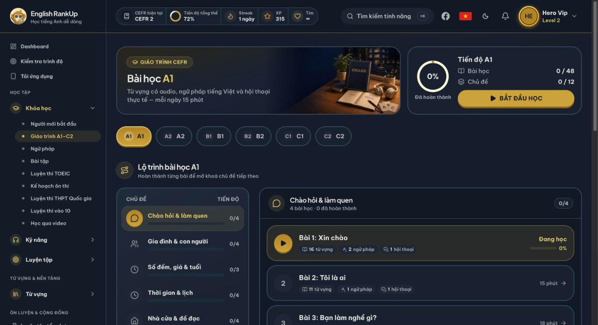 English RankUp screenshot