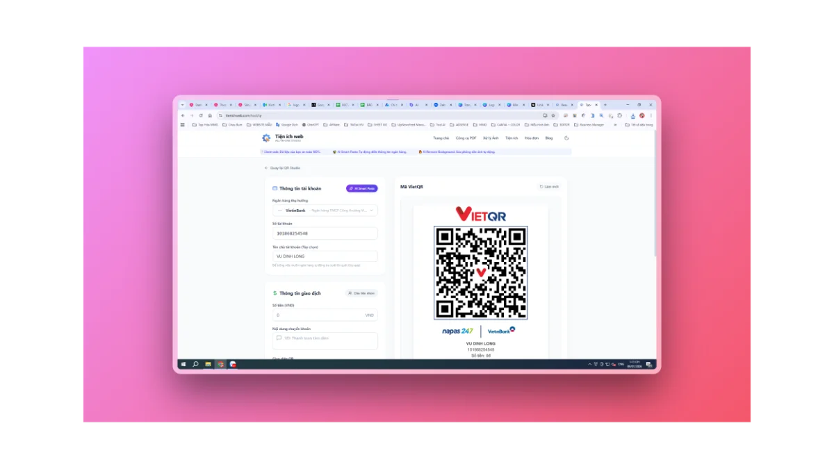 Tiện ích web screenshot