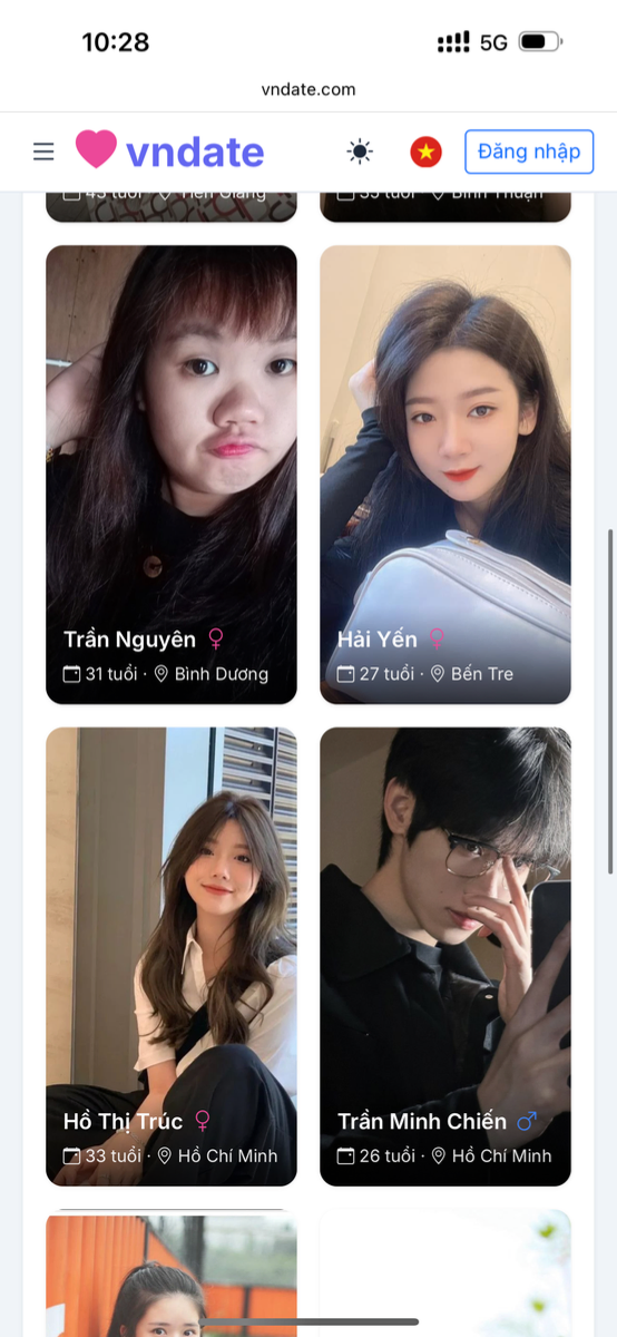 vndate.com screenshot