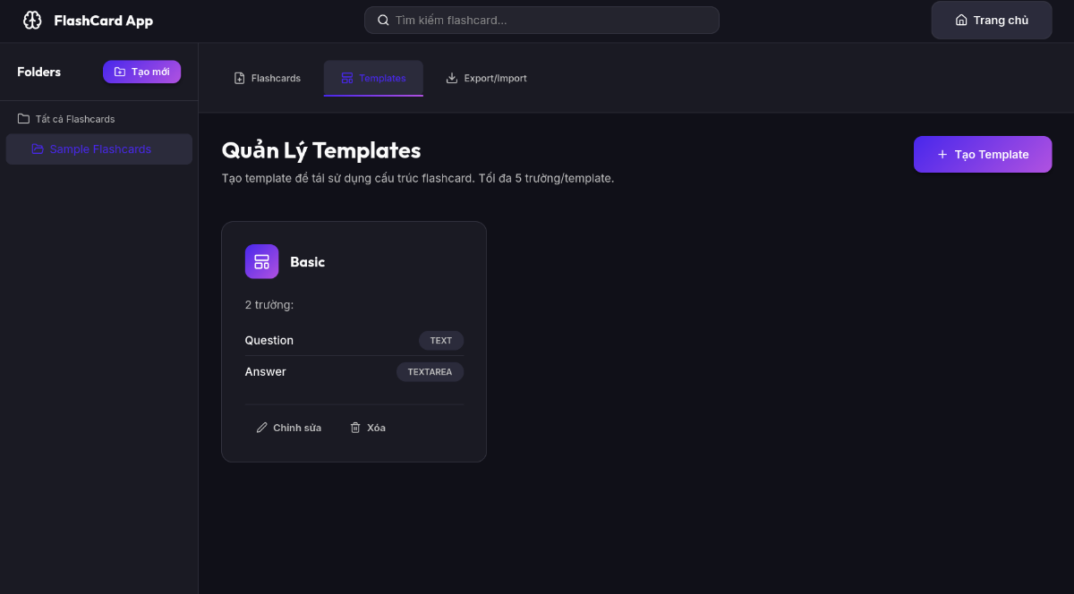 FlashCard screenshot