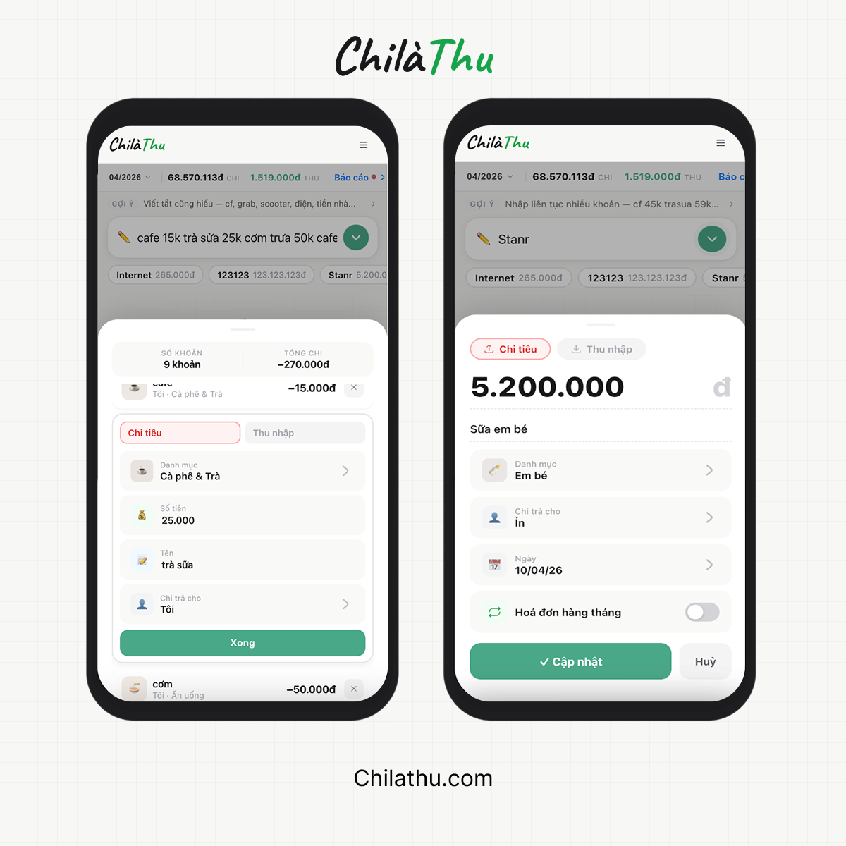 ChilàThu.com screenshot