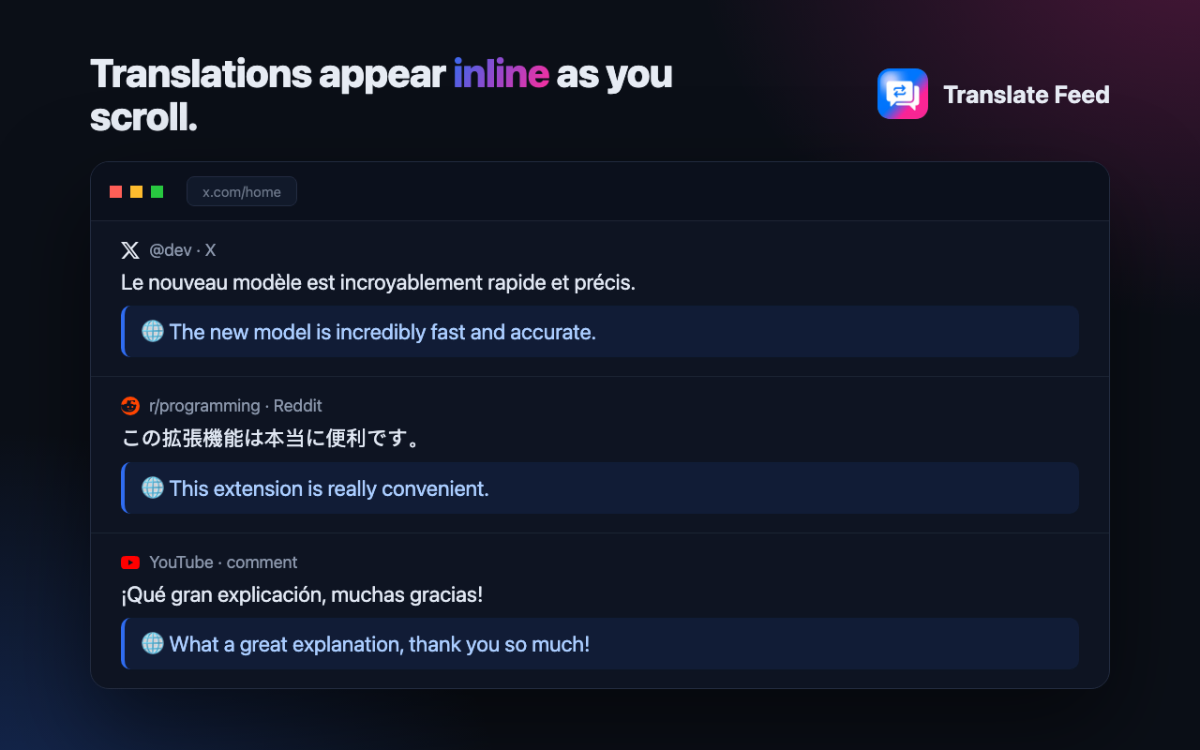 Localize Your Feed screenshot