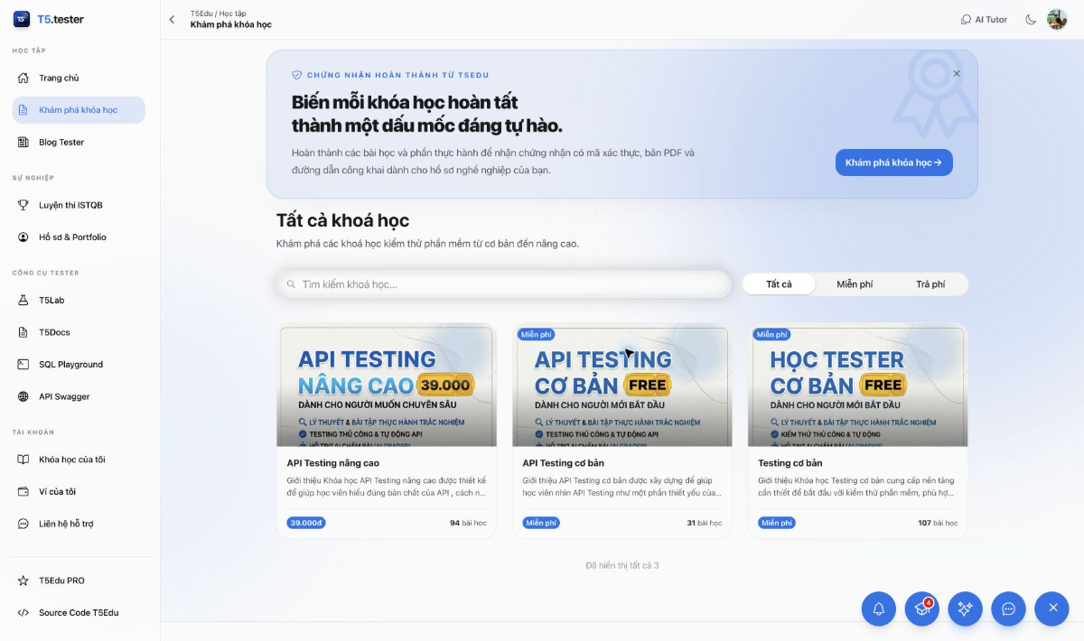 T5Edu screenshot