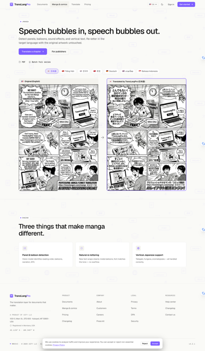 TransLangPro screenshot