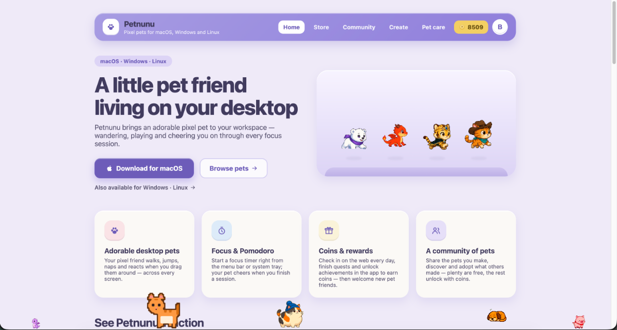 Petnunu Desktop screenshot