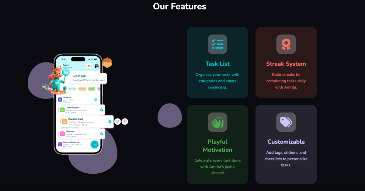 SquirreList screenshot