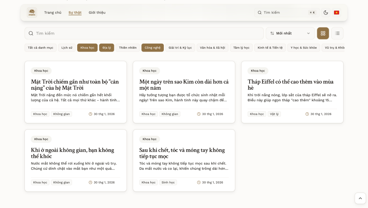 Truepedia screenshot