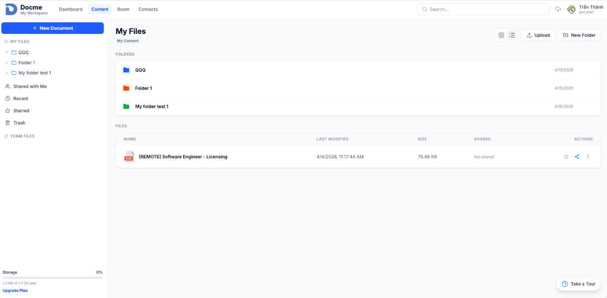 Docme screenshot
