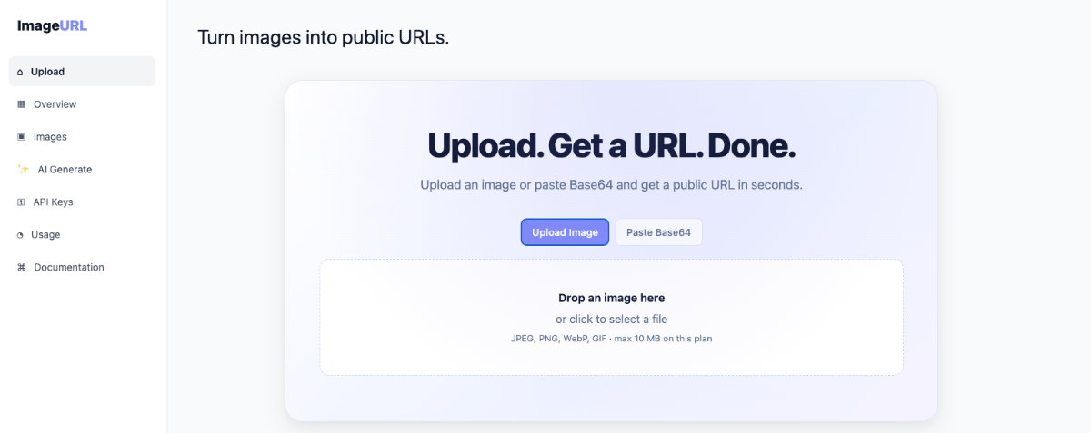 ImageToURL screenshot
