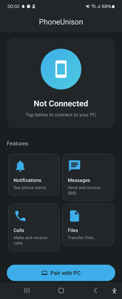 PhoneUnison screenshot