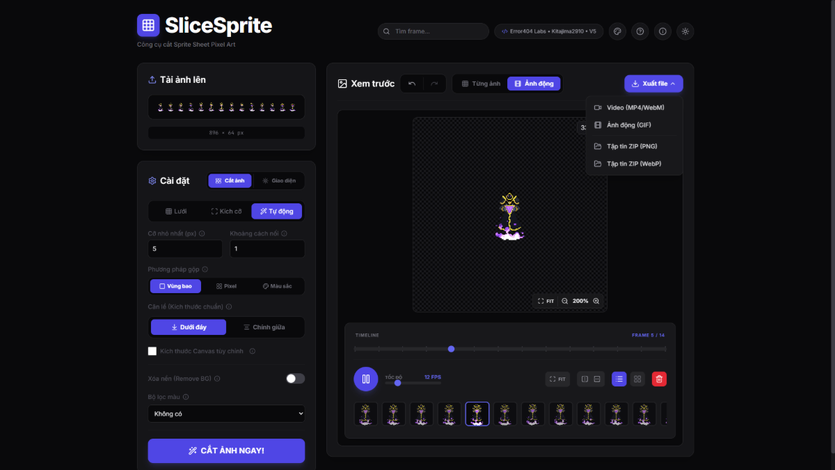 SliceSprite Tool screenshot