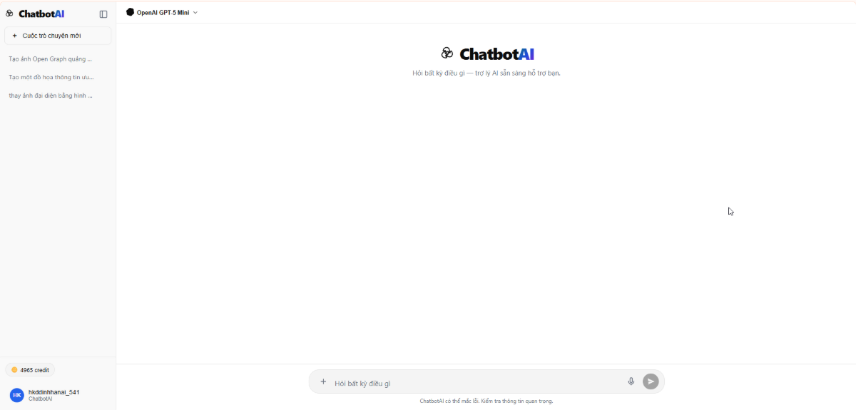 Chatbot AI screenshot