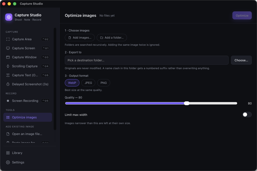 Capture Studio screenshot