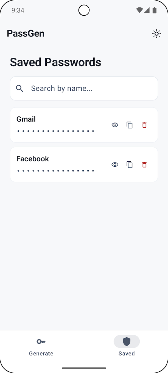 PassGen screenshot