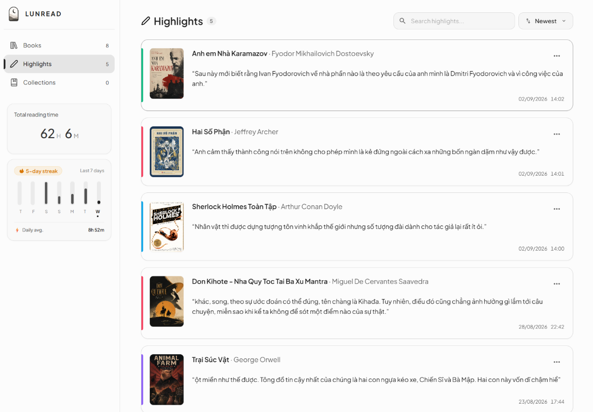 LunRead | Audio Ebook Reader screenshot