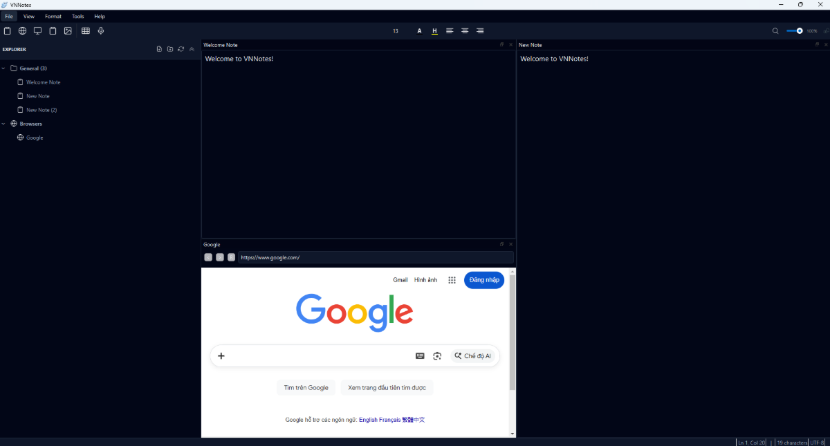 VNNotes screenshot