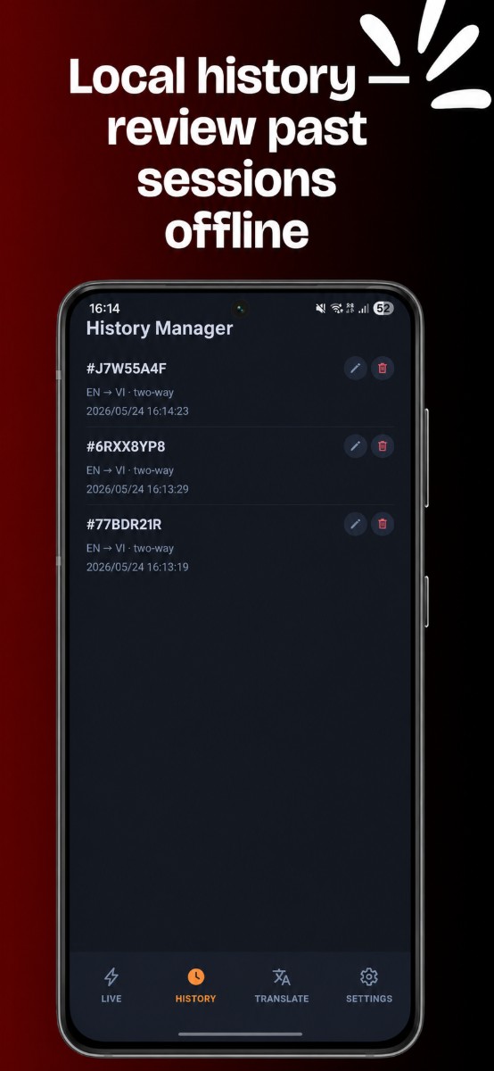 Transifyr Mobile: Dịch thời gian thực screenshot