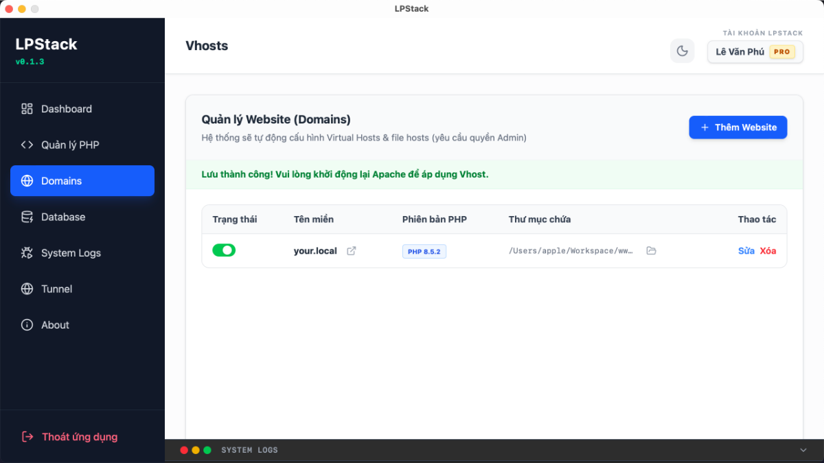 LPStack screenshot