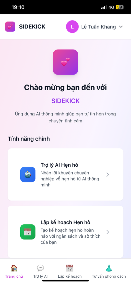 SIDEKICK Companion screenshot