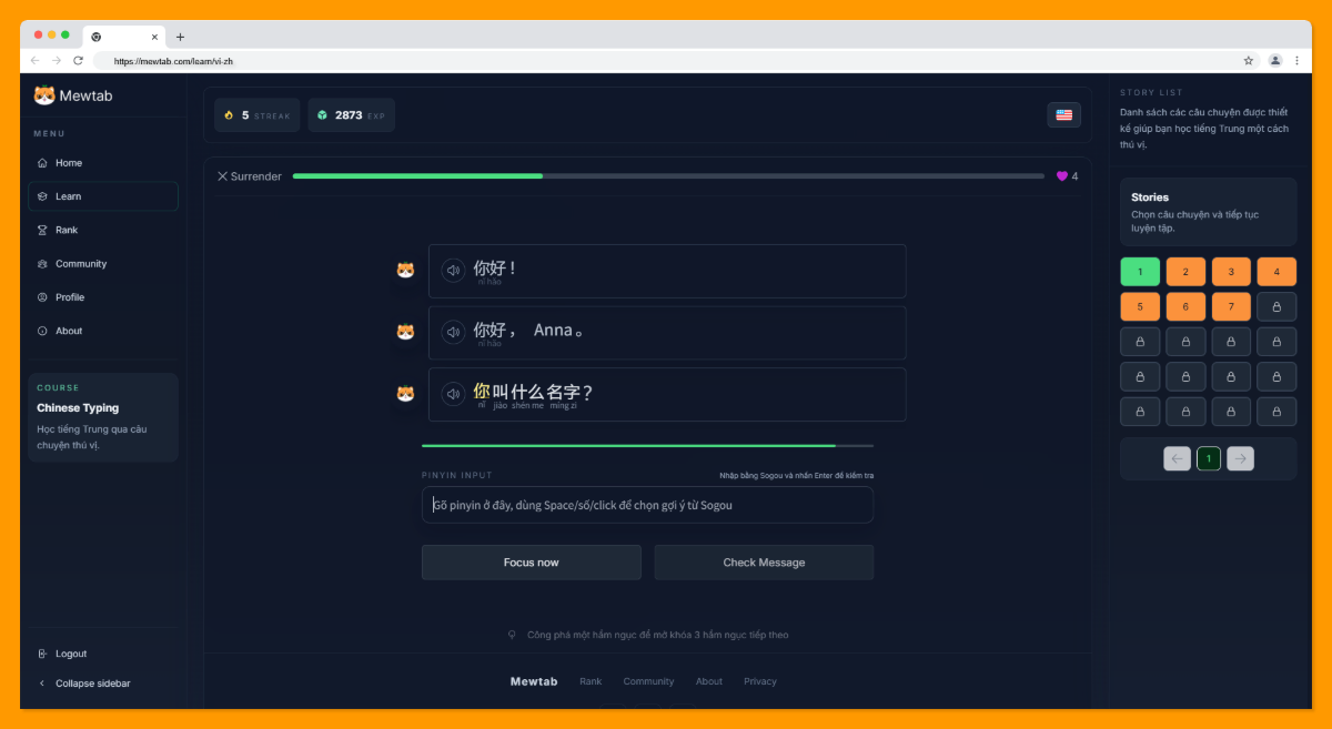 Mewtab screenshot