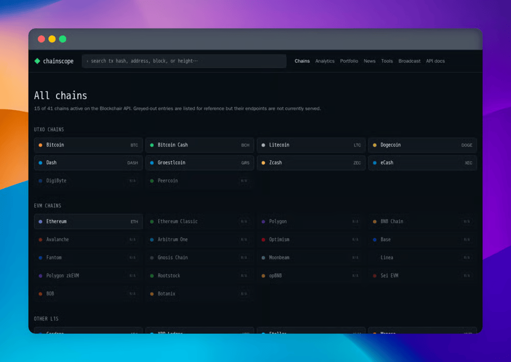 chainscope screenshot