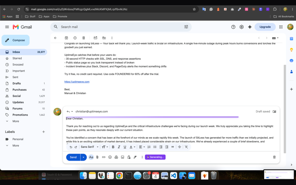 FastReply AI for Gmail screenshot