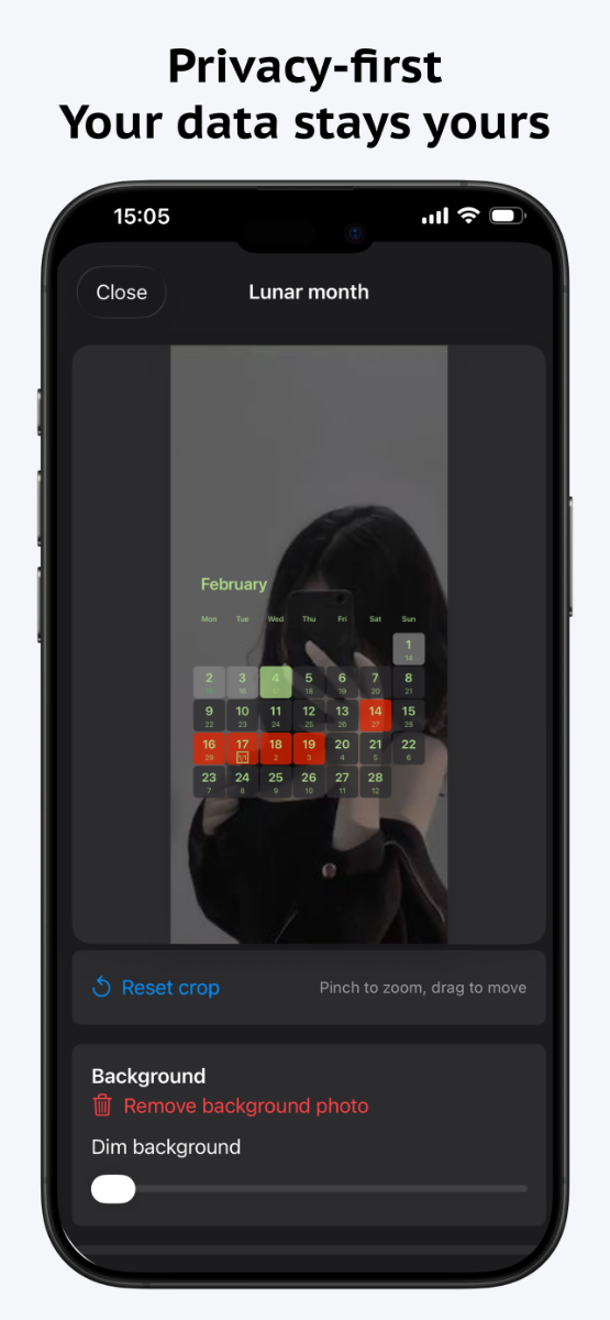 LockScreen Calendar Maker screenshot