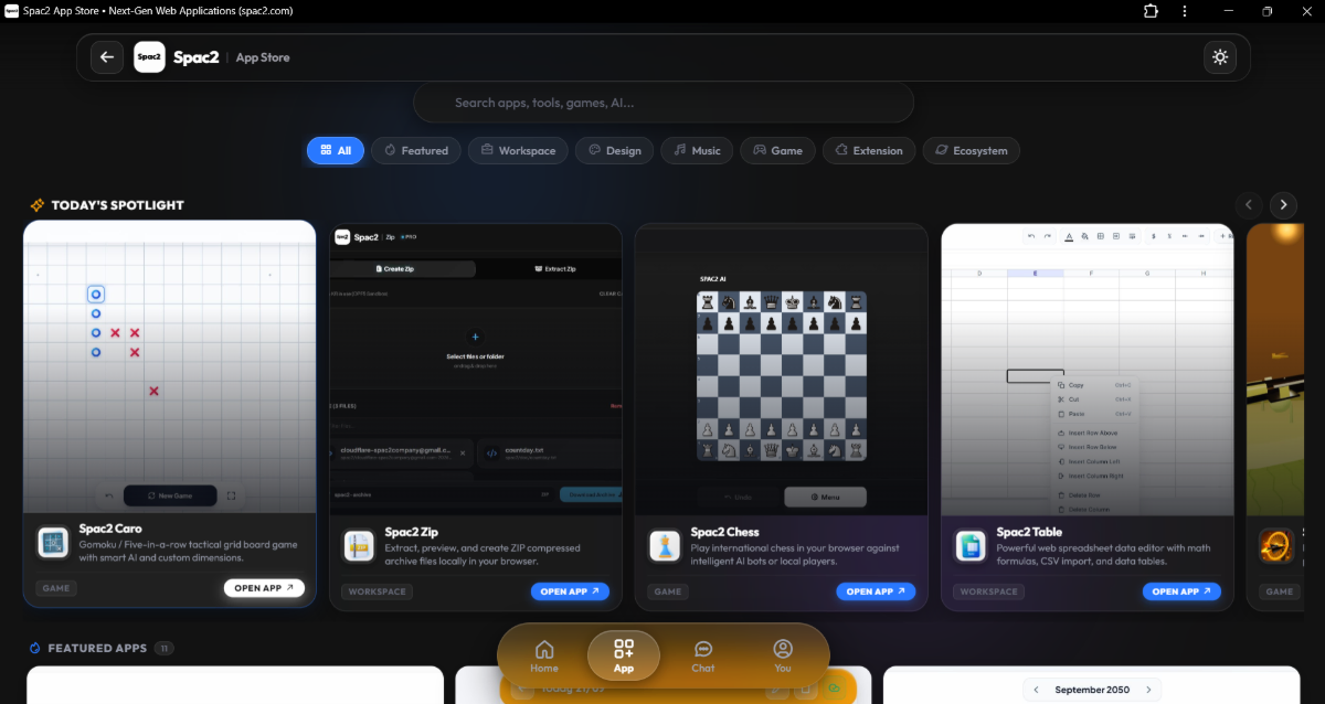 Spac2 screenshot