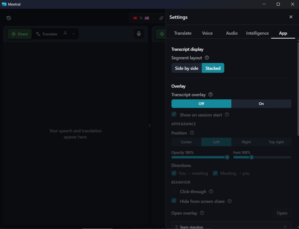 Meetral screenshot