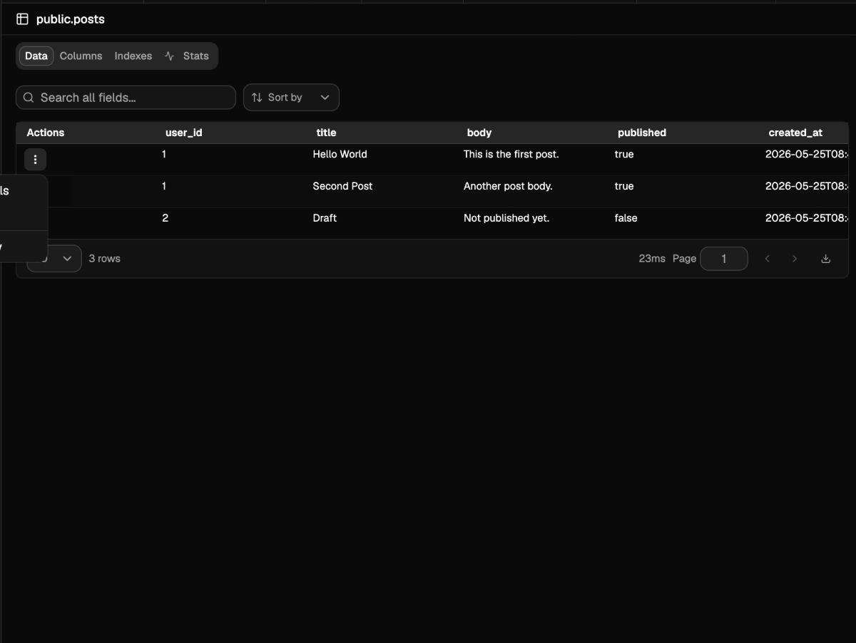 KamehaDB screenshot