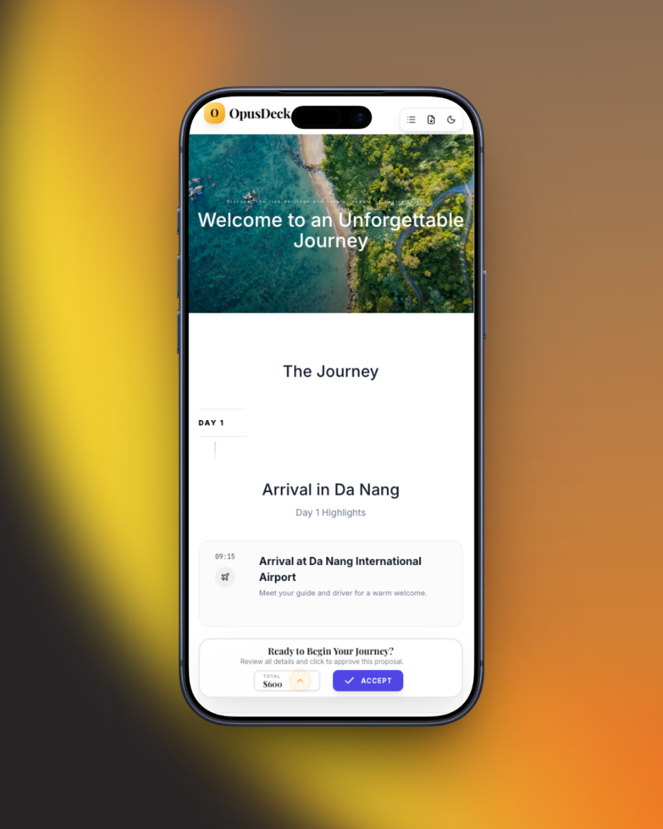 Opusdeck screenshot