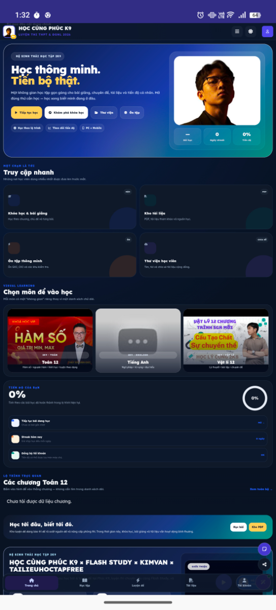 HỌC CÙNG PHÚC K9 screenshot