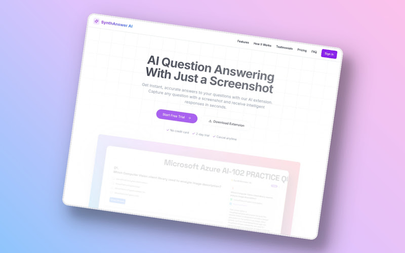 SynthAnswer AI screenshot