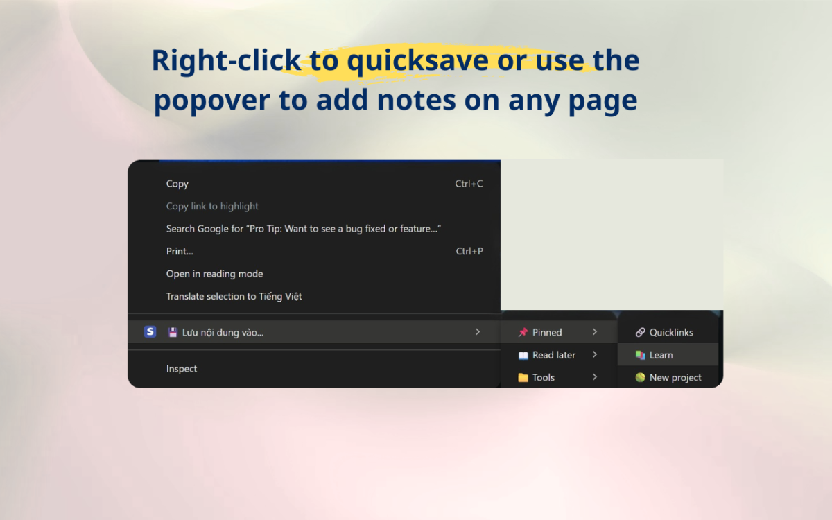Snaptab screenshot