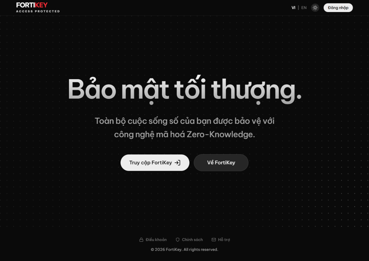 FortiKey screenshot