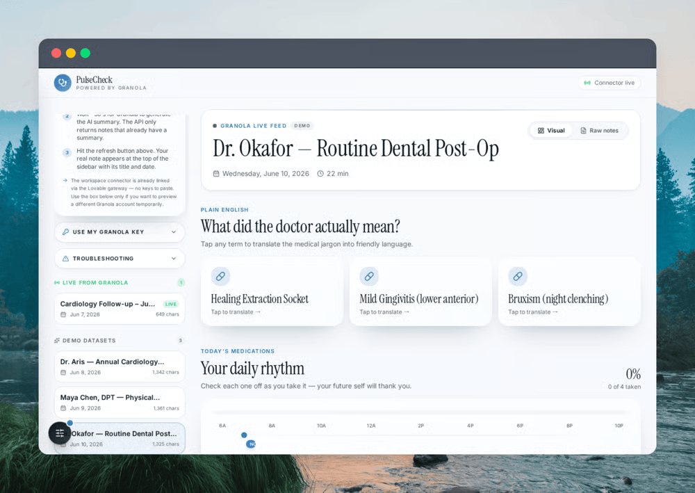 PulseCheck screenshot
